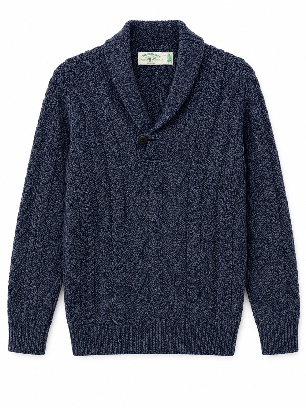EUC// Aran crafts Ireland 100% Merino Wool fisherman Mens sweater